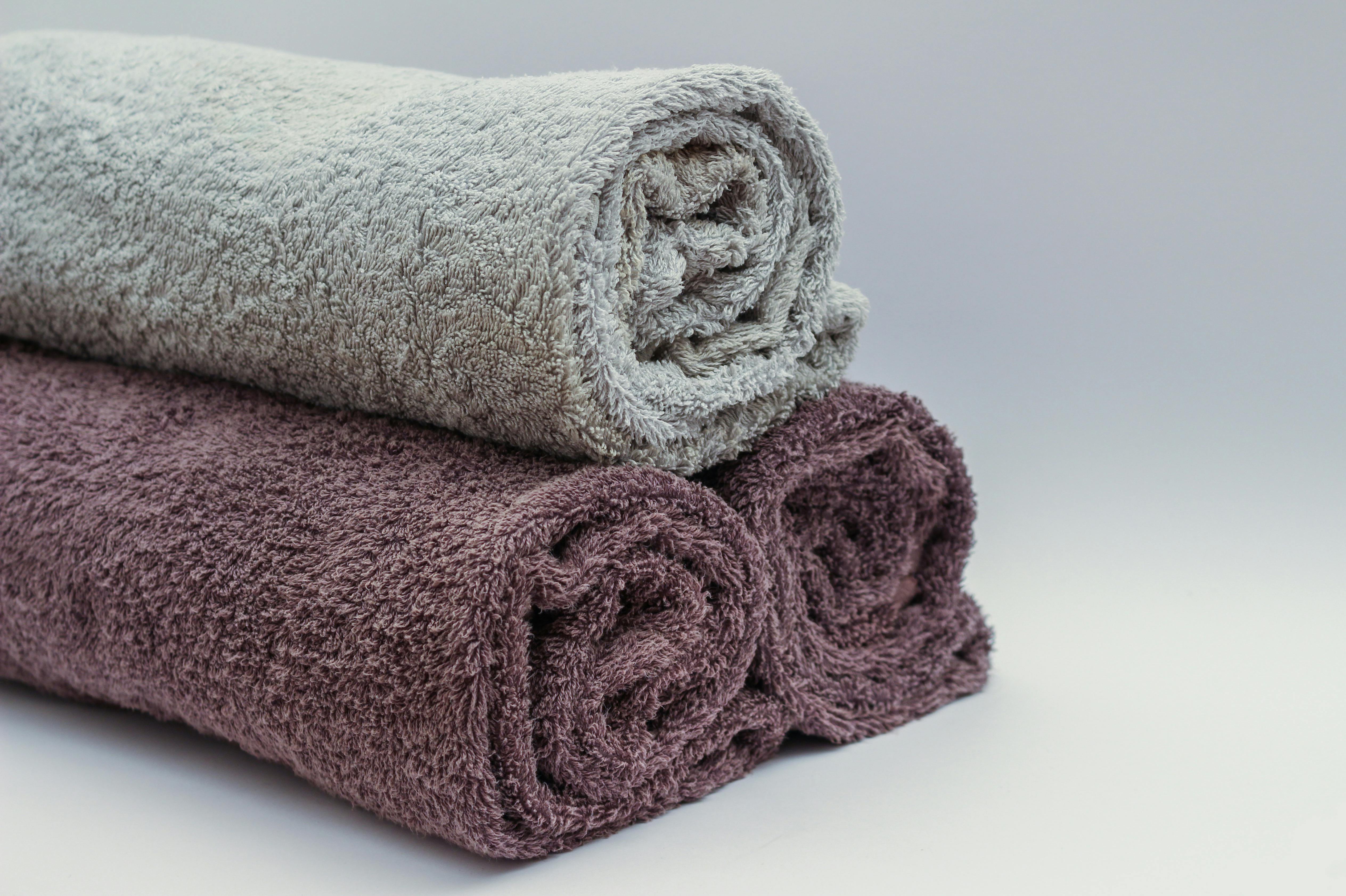 A photo of 3 folded towels